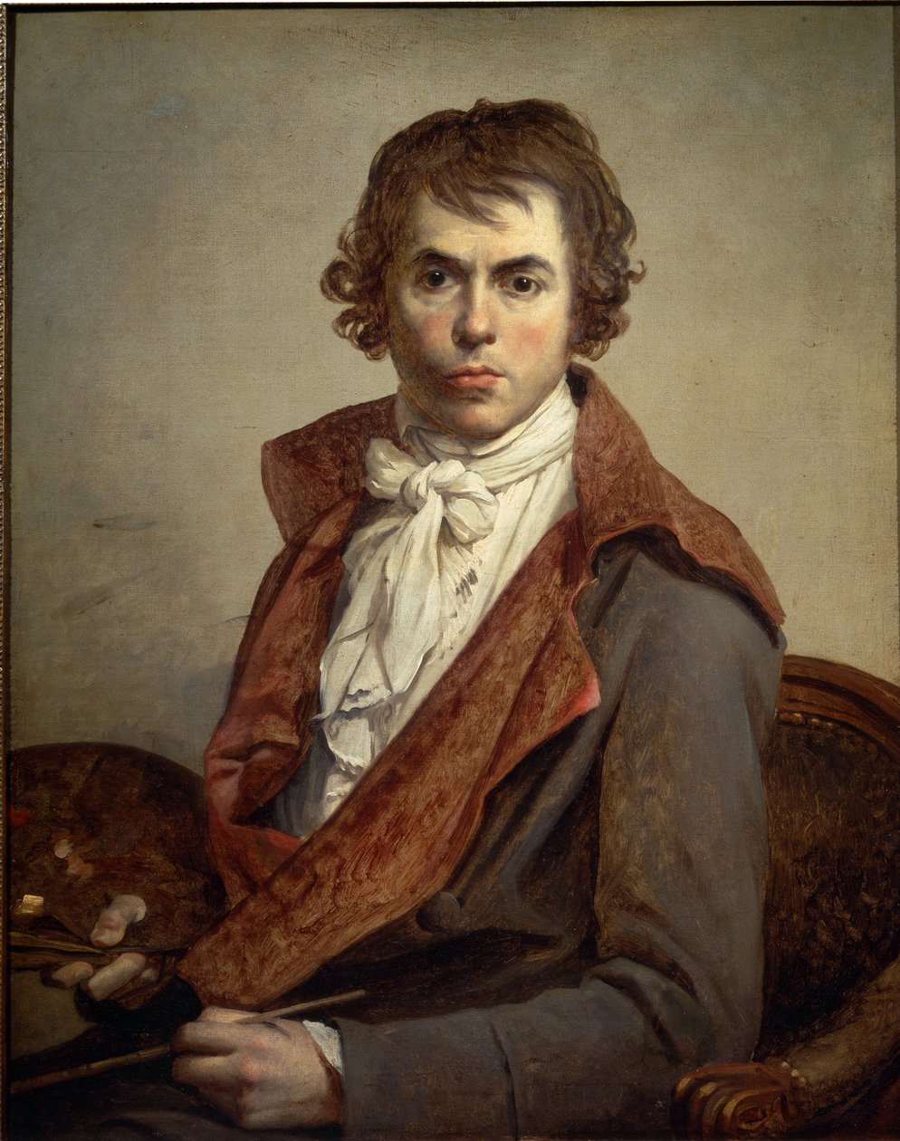 Auto-retrato - 1794, Óleo sobre tela de Jacques Louis David