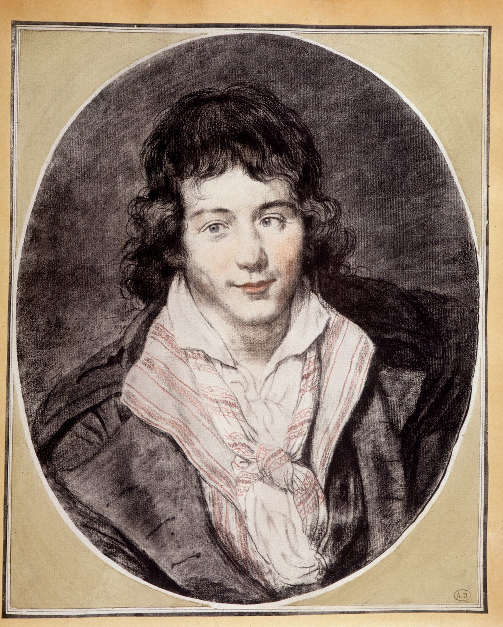Auto-retrato, por Jacques-Louis David de Jacques Louis David