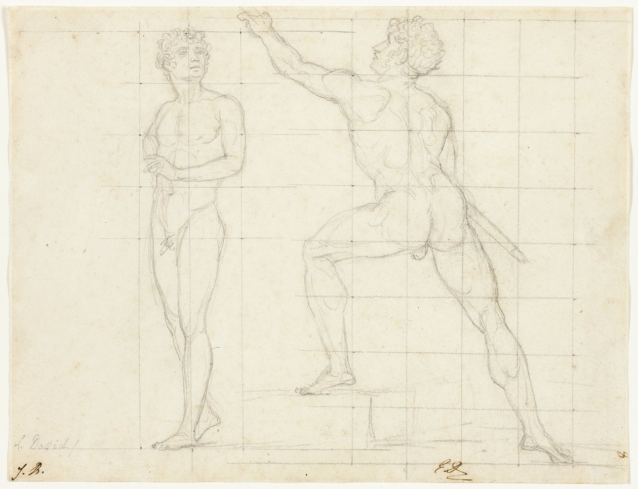 Estudo para "A Distribuição das Águias" de Jacques Louis David