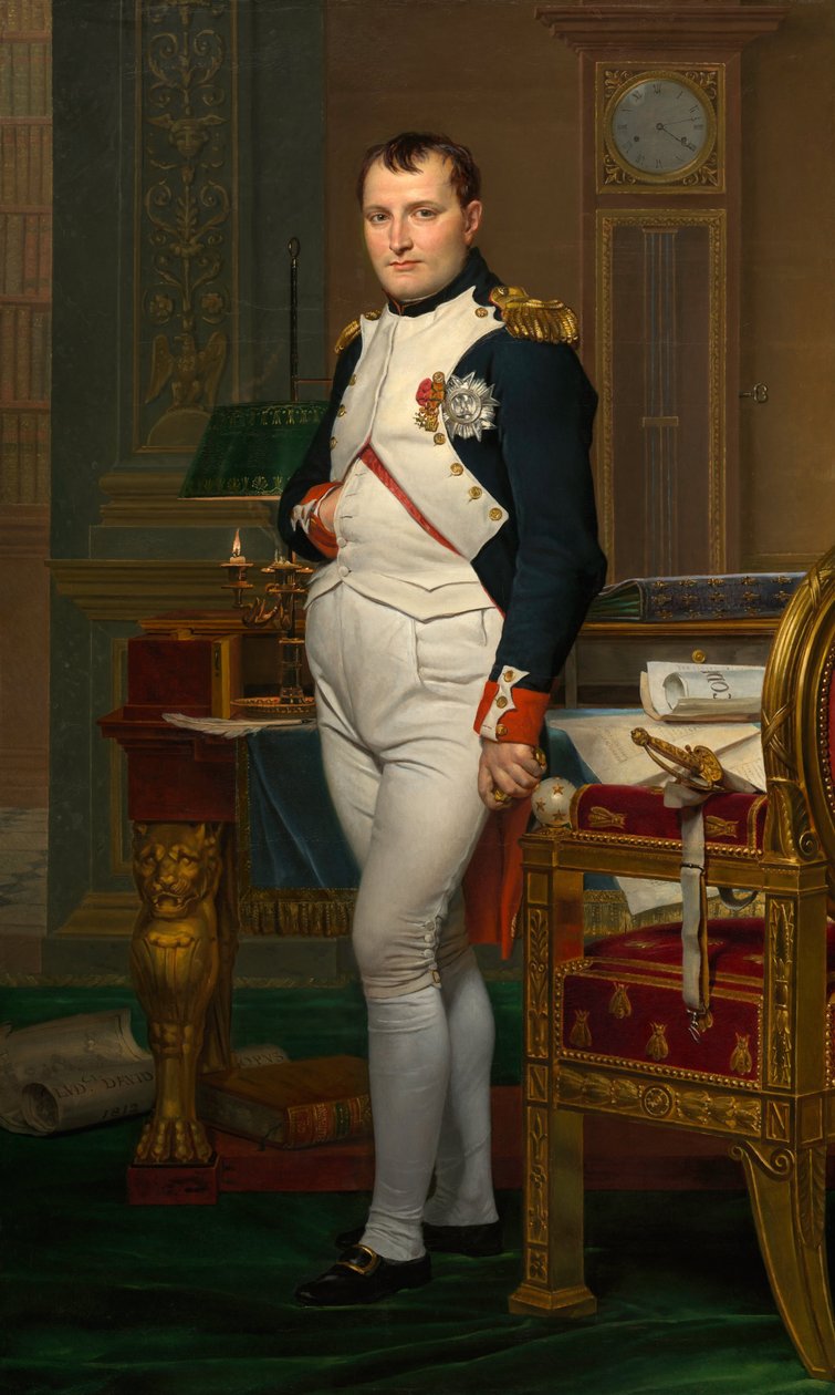 O imperador Napoleão no seu gabinete nas Tulherias

"

" de Jacques Louis David