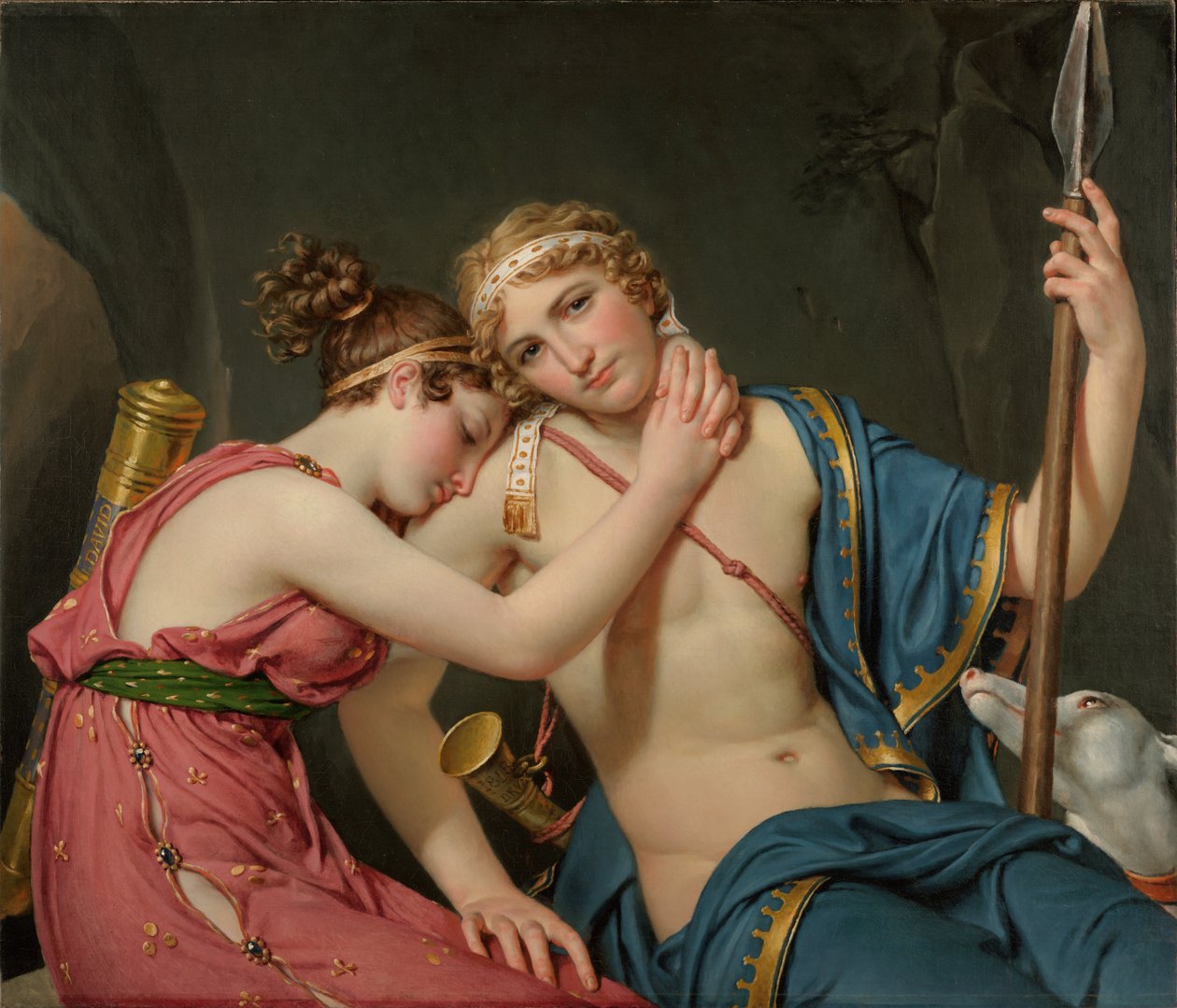A despedida de Telémaco e Eucaris de Jacques Louis David