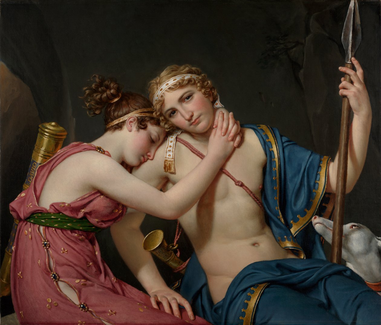O adeus de Telêmaco e Eucaris de Jacques Louis David