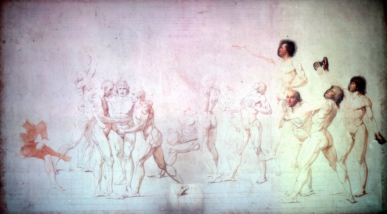 O Juramento na Quadra de Tênis, 1791. de Jacques Louis David