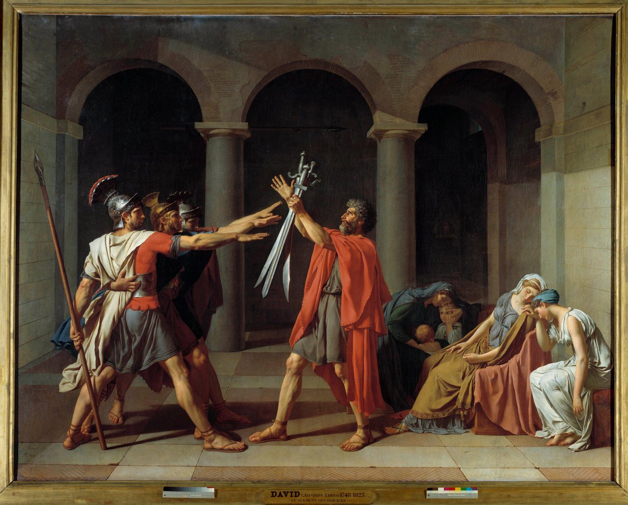 O Juramento do Horatii de Jacques Louis David