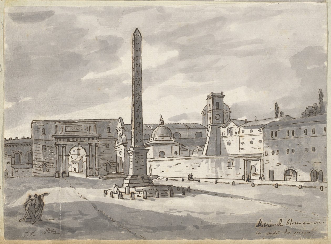 A Piazza del Popolo de Jacques Louis David