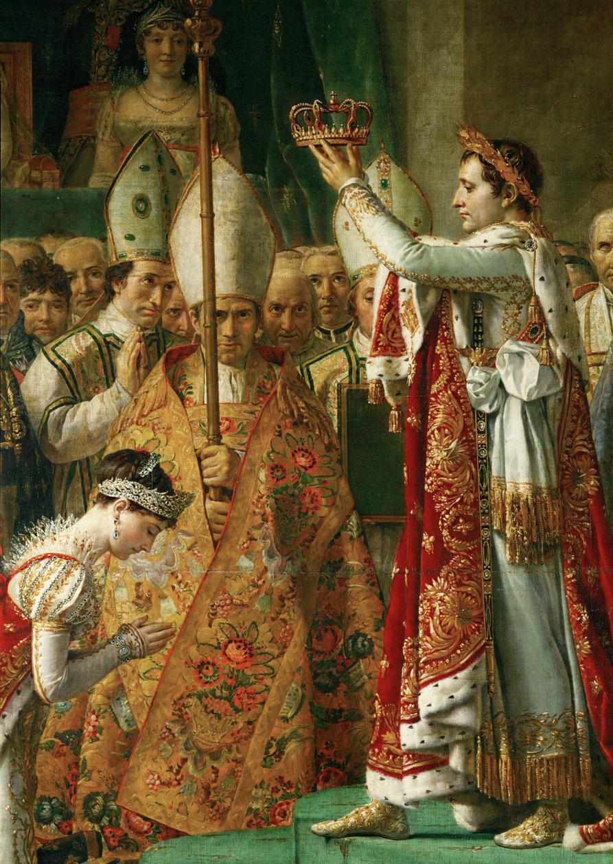 A coroação do imperador Napoleão I Bonaparte ... de Jacques Louis David