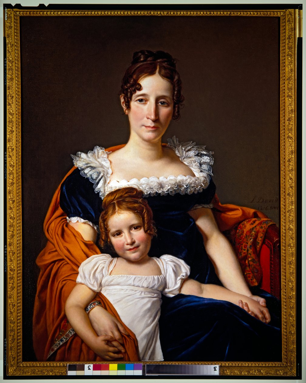 Vicomtesse Vilain XIIII e a sua filha de Jacques Louis David