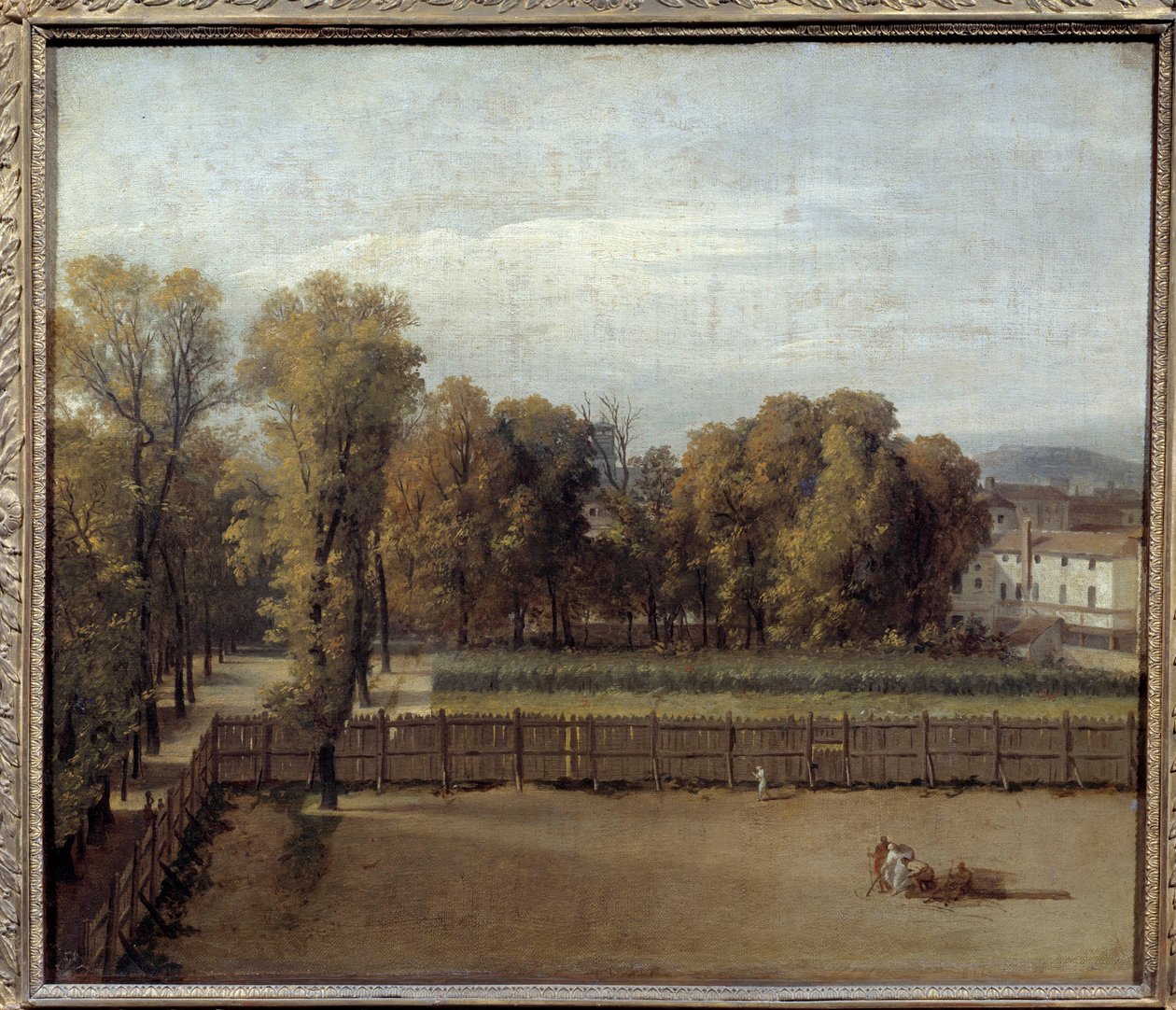 Vista do Jardim do Luxemburgo em Paris Pintura de Louis David (1748-1825). 1794. Sol. 0,55 x 0,65 de Jacques Louis David