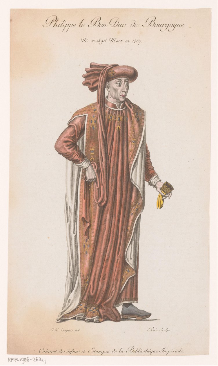 Portret van Filips de Goede
Philip, o Bom Duque da Borgonha (título sobre o objecto) de Jacques Louis Perée