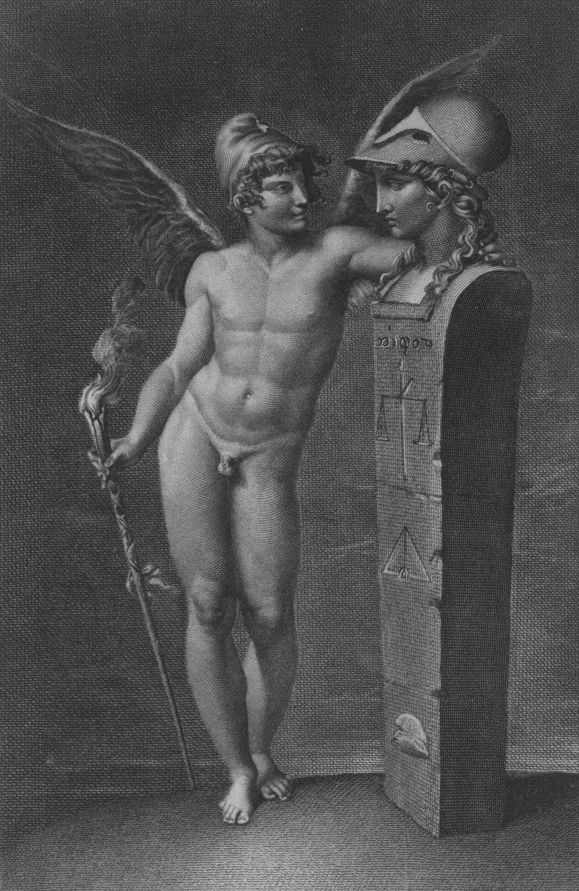 O Espírito da Liberdade estabelece o Império da Sabedoria na Terra, depois de 1791. de Jacques Louis Perée