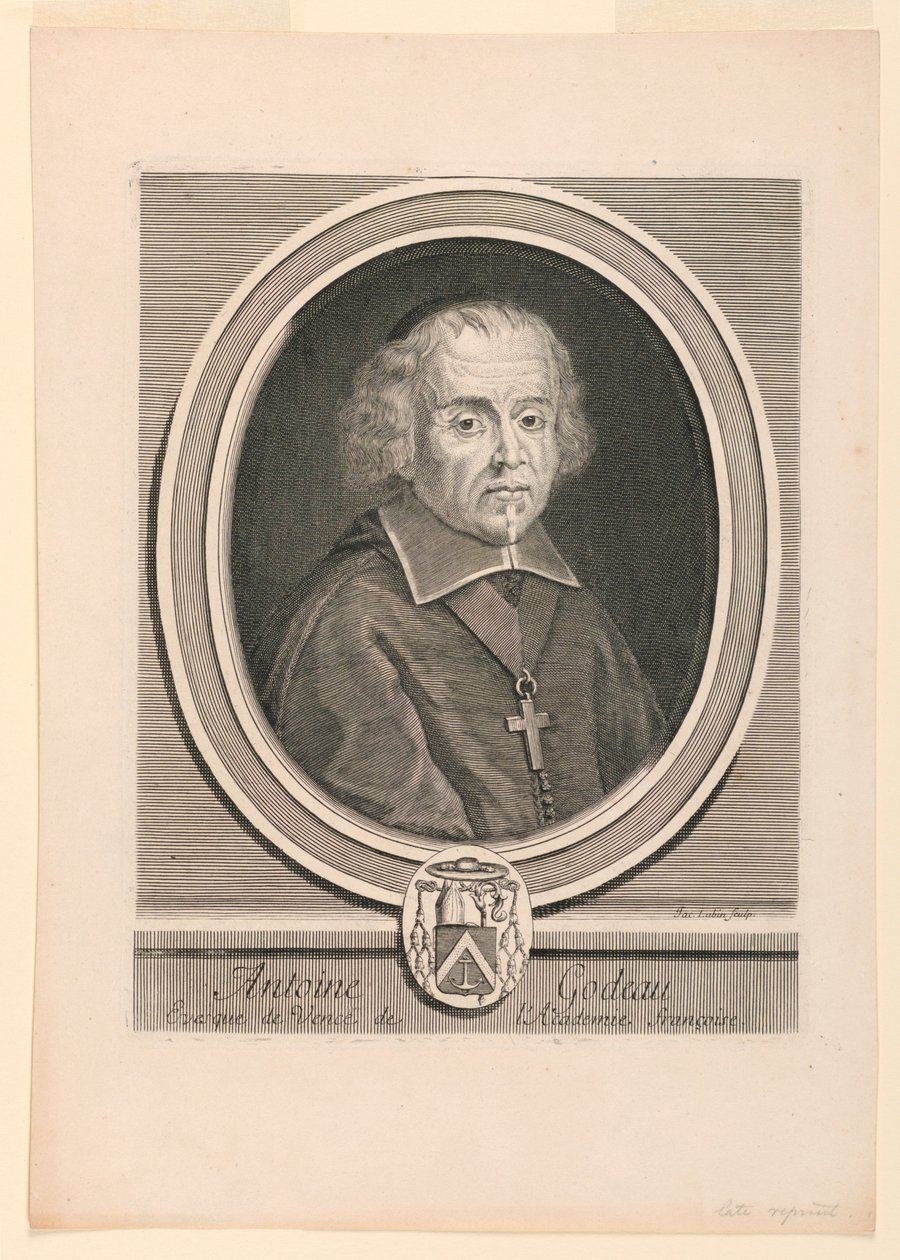 Retrato de Antoine Godeau (1605-1672) de Jacques Lubin