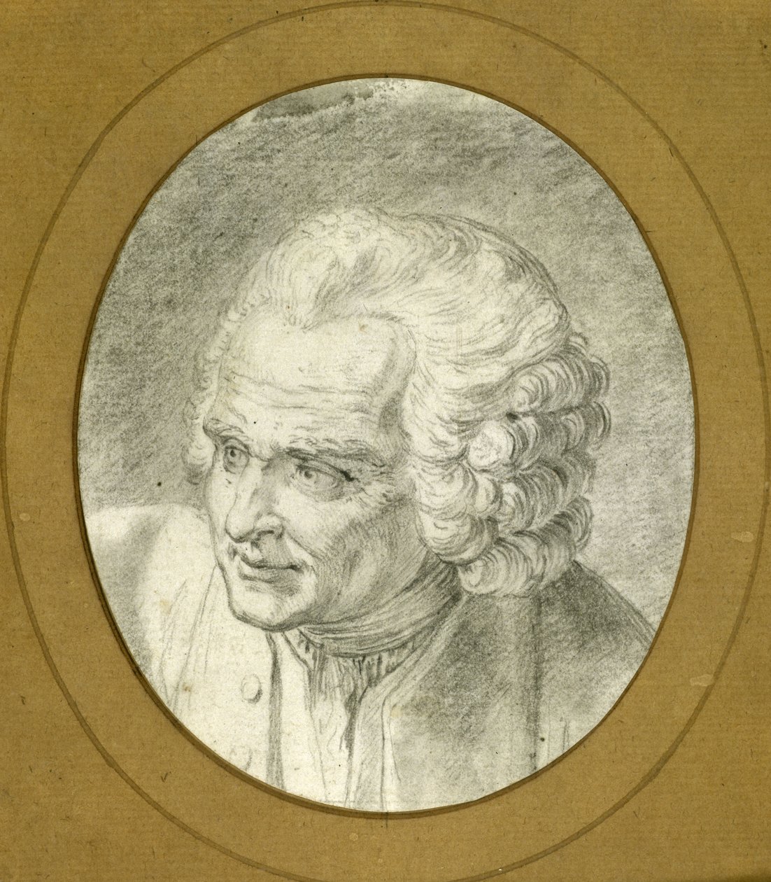Retrato de Jean-Jacques Rousseau 1712-1778, 1775. de Jacques Philippe Caresme