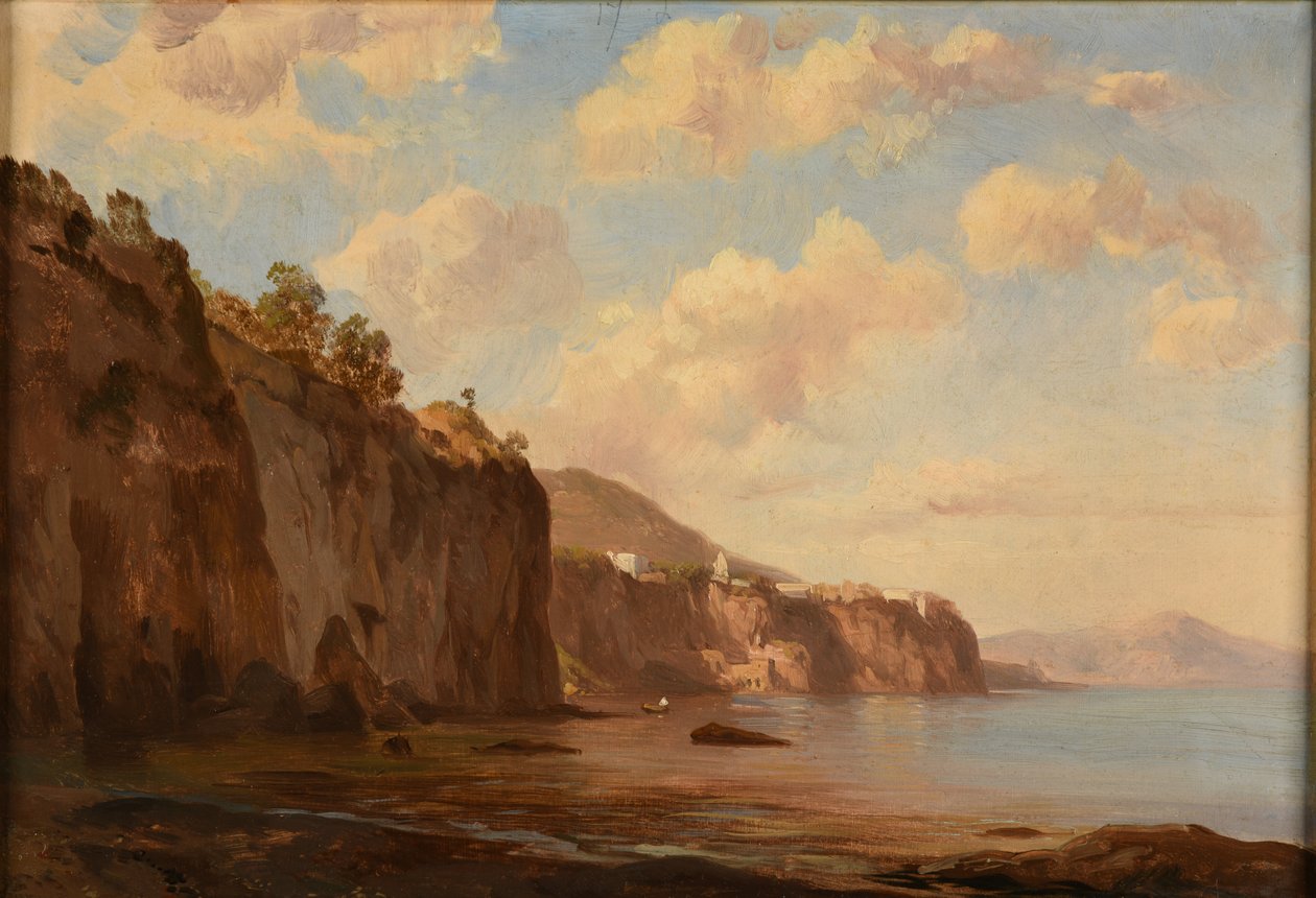 Falésias junto ao mar de Jacques Raymond Brascassat