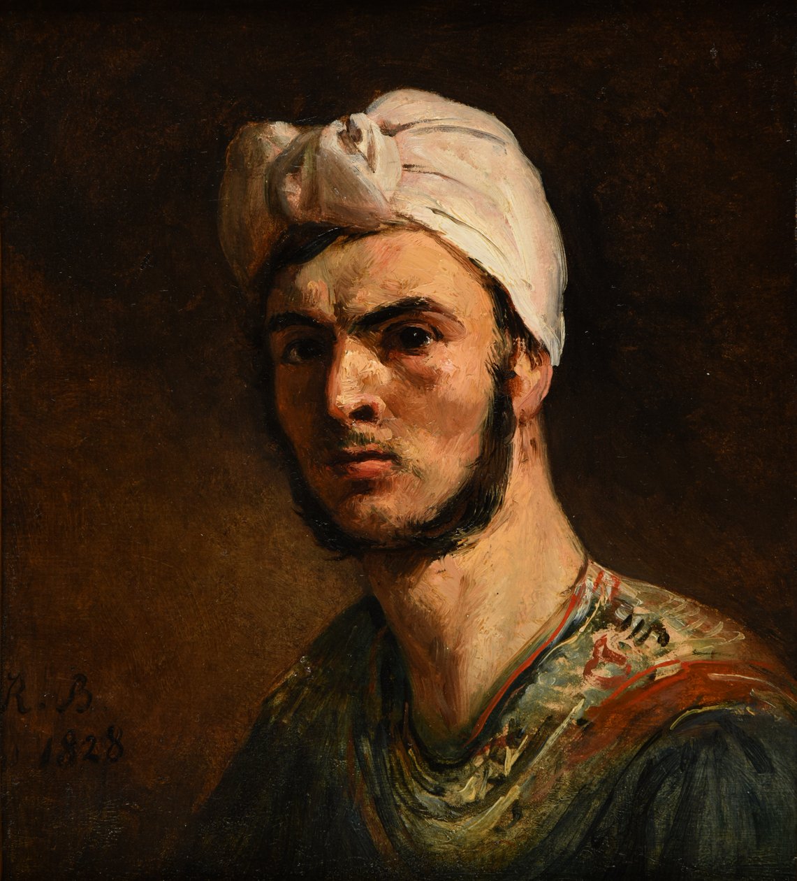Retrato de um calabrês de Jacques Raymond Brascassat
