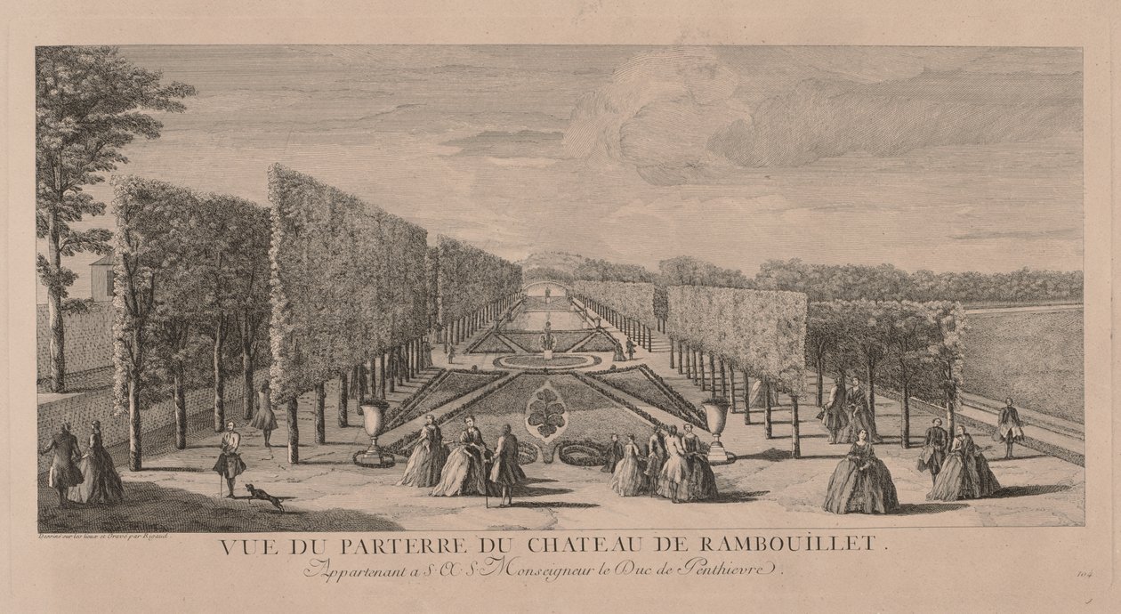 Jardim de Chateau Rambouillet. de Jacques Rigaud