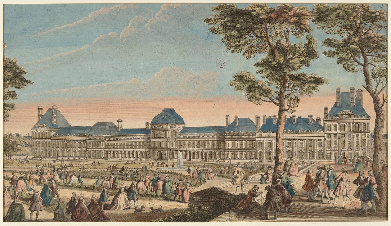 Os passeios do Palácio das Tulherias de Jacques Rigaud