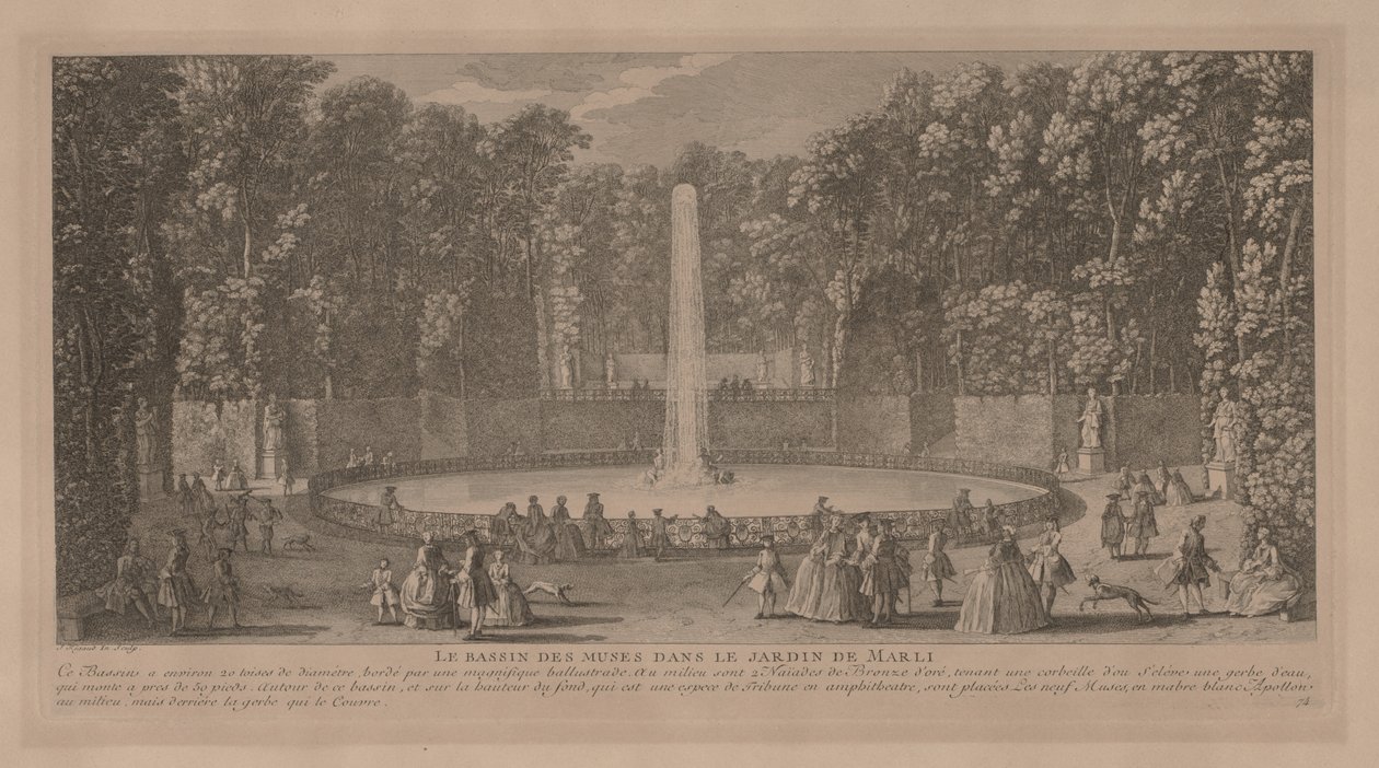 Piscina das Musas de Marli. de Jacques Rigaud