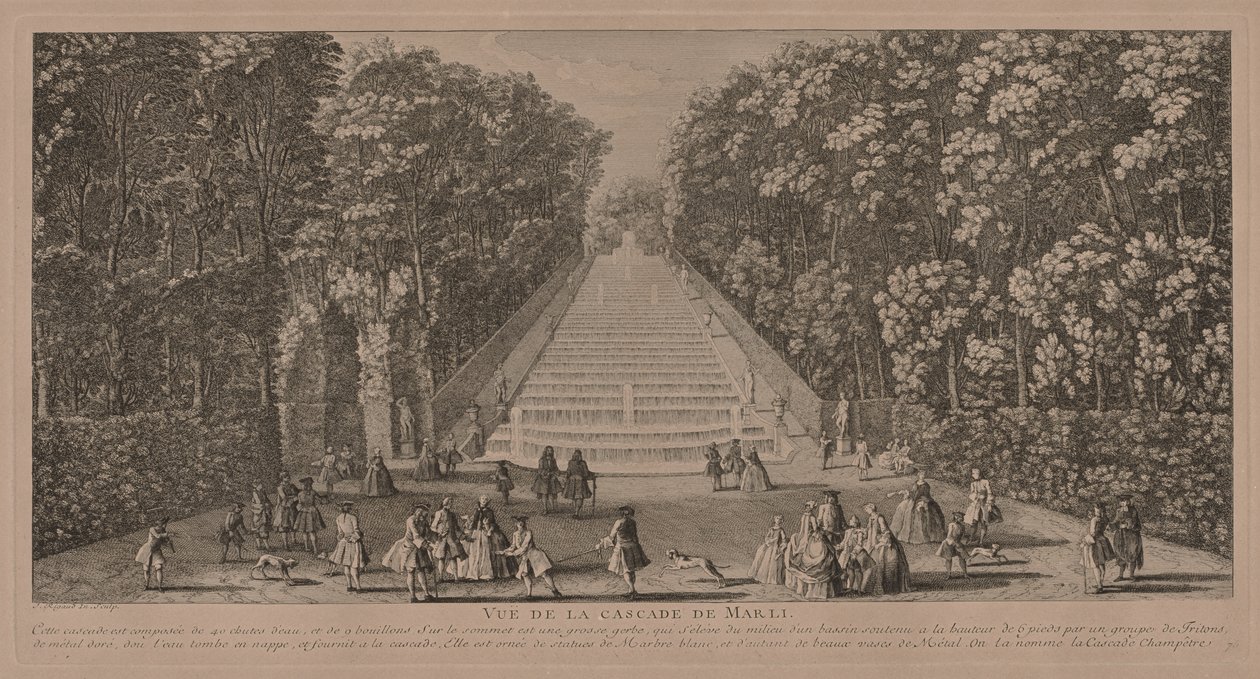 A Cascata em Marli de Jacques Rigaud