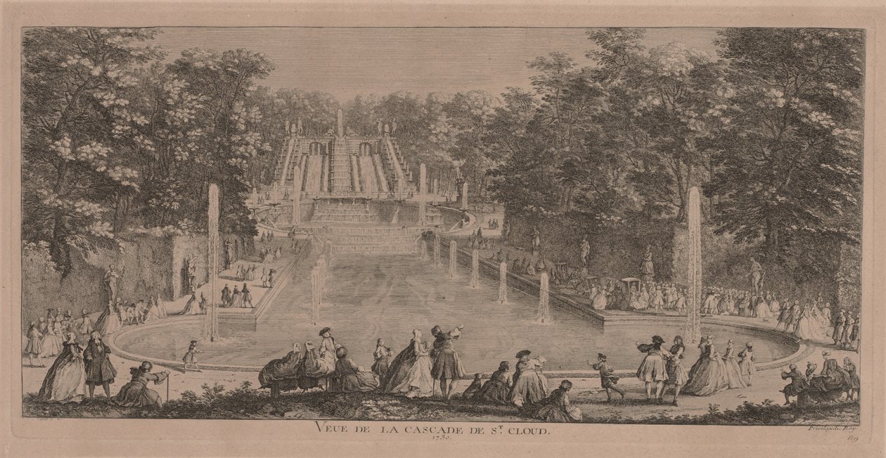 As cascatas de St. Cloud. de Jacques Rigaud
