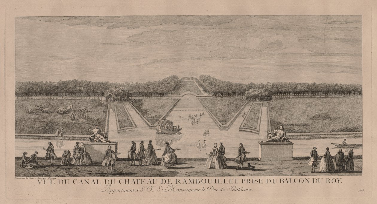 O castelo do canal em Rambouillet de Jacques Rigaud