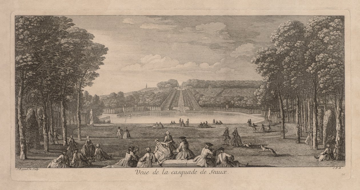 Vista da cascata de Seaux. de Jacques Rigaud