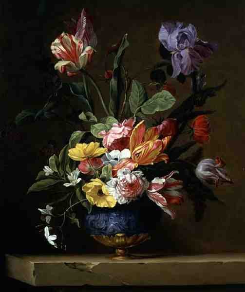 Natureza Morta das Flores (óleo sobre tela) de Jacques Samuel Bernard