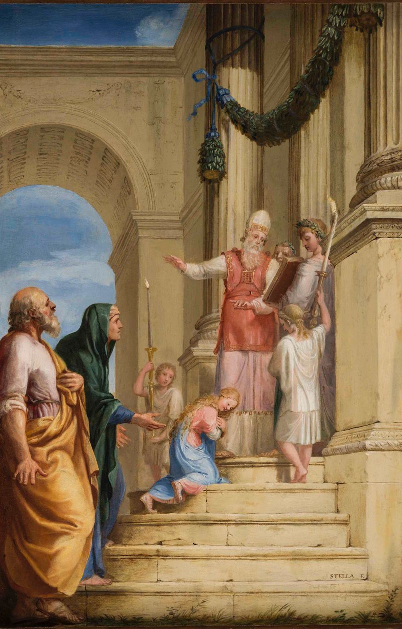 Francês: Présentation de la Vierge au Temple de Jacques Stella