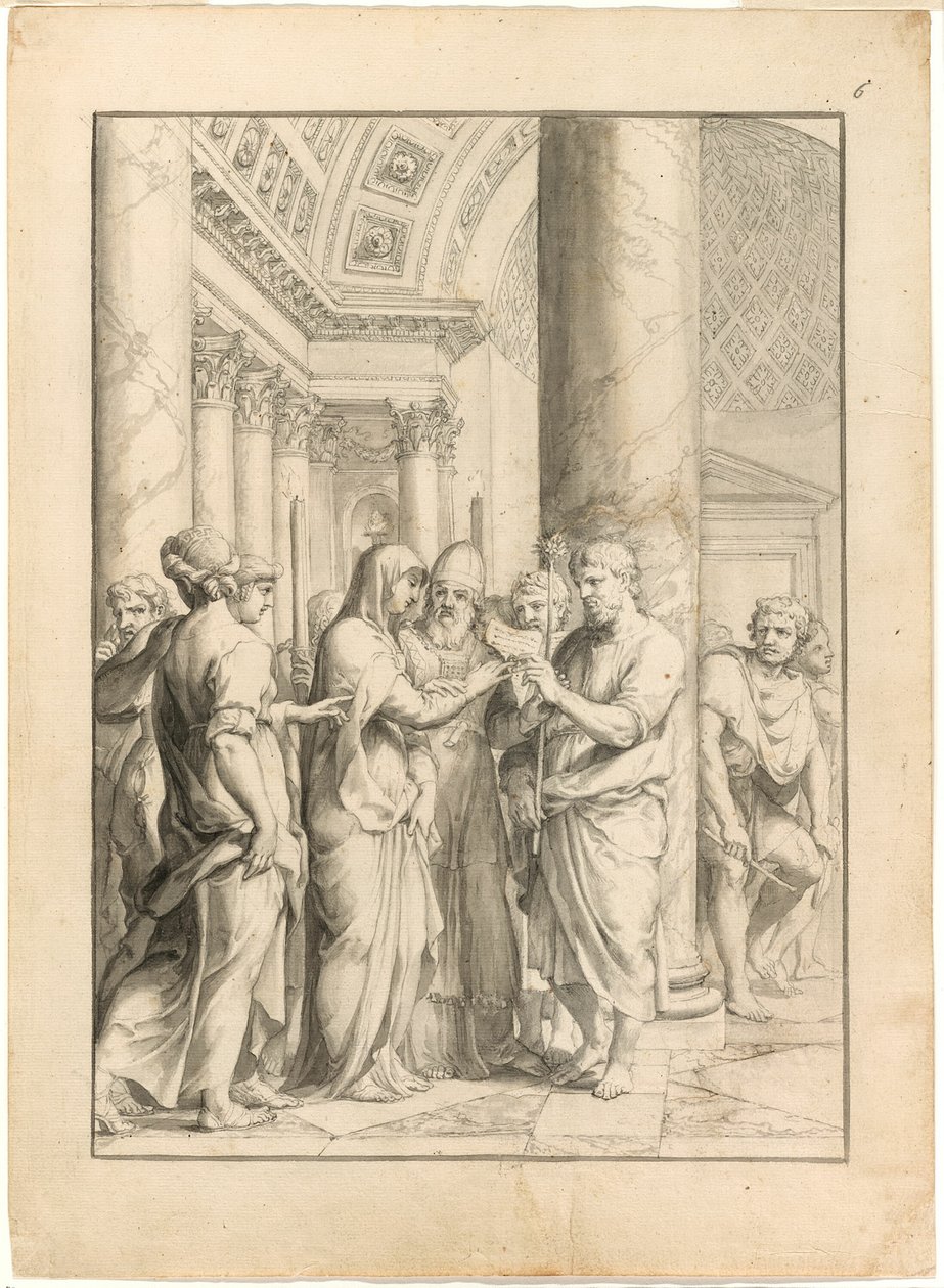 Casamento da Virgem de Jacques Stella