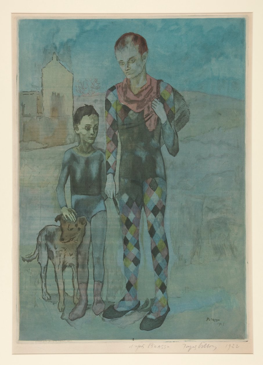 Les saltimbanques (Os Acrobatas) de Jacques Villon