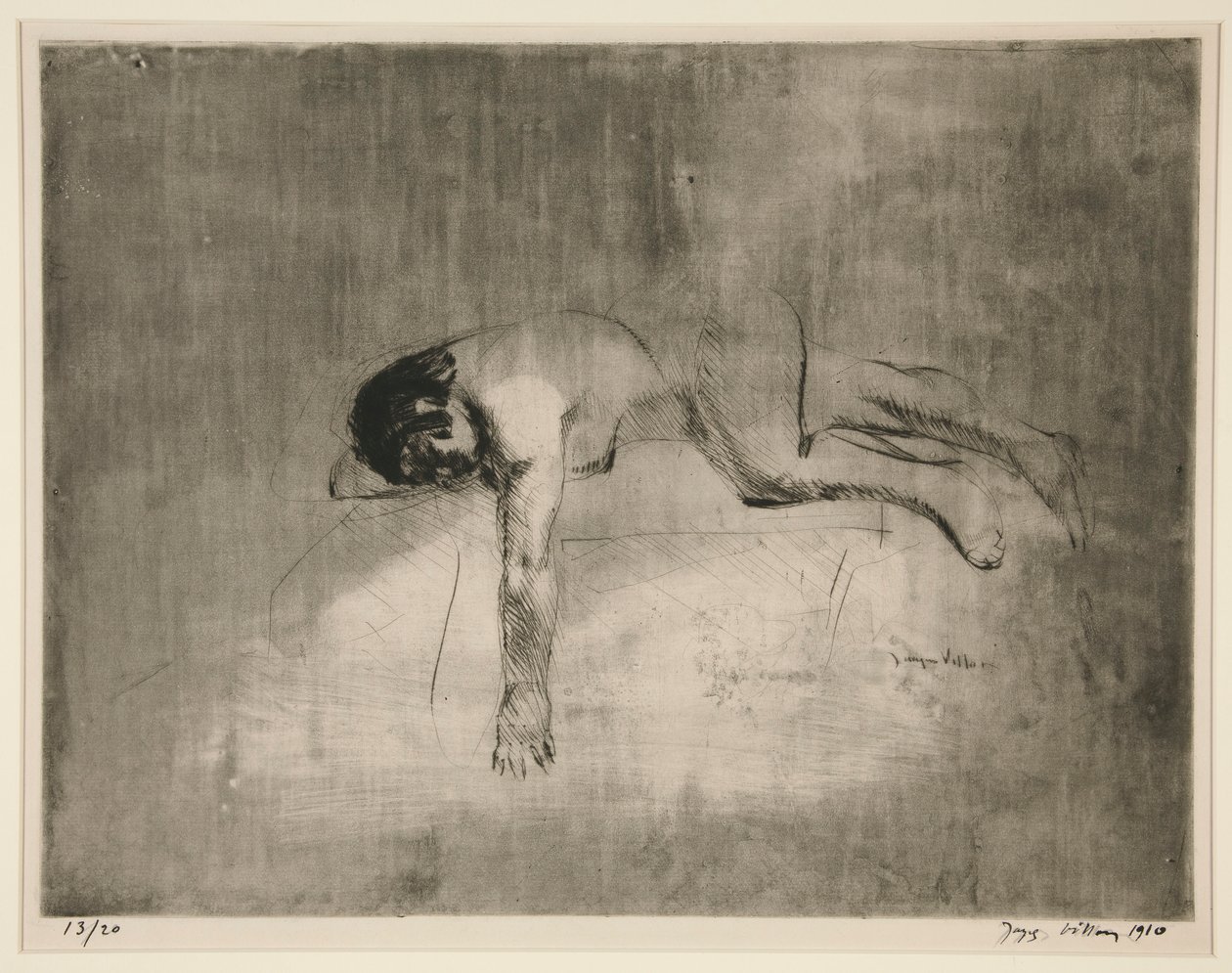 Nu sofá? (Nu reclinado) de Jacques Villon