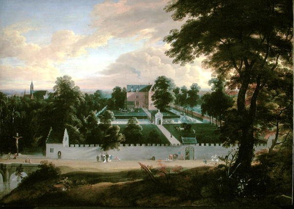 Vista de um castelo de Jacques d Arthois