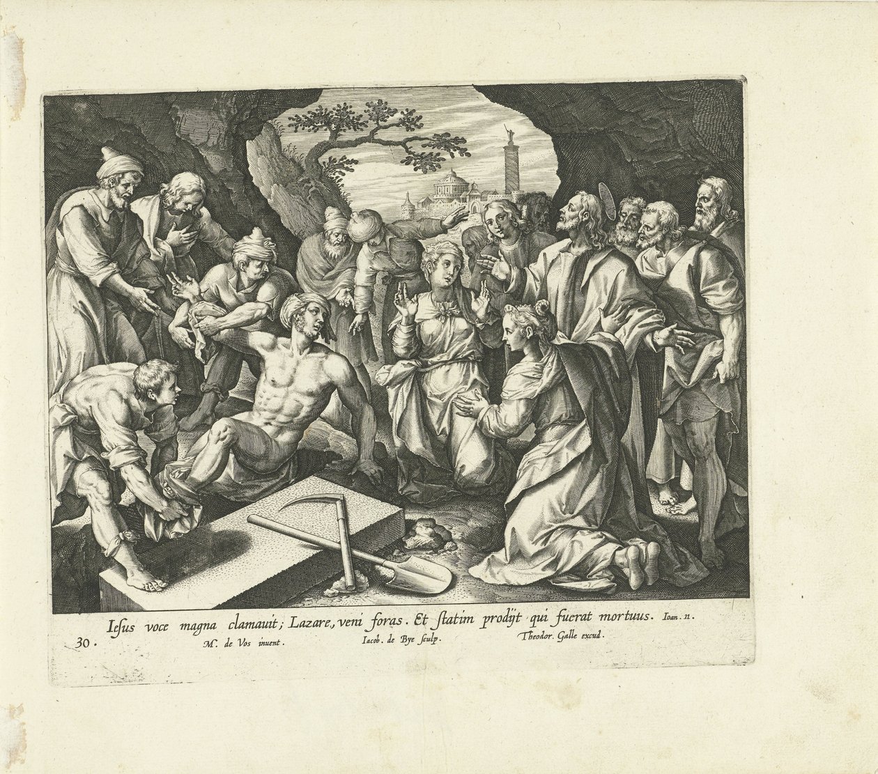 Ressurreição de Lázaro Vita, passio et resvrrectio Iesv Christi (título da série) Vida, Paixão e Ressurreição de Cristo (título da série) de Jacques de Bie