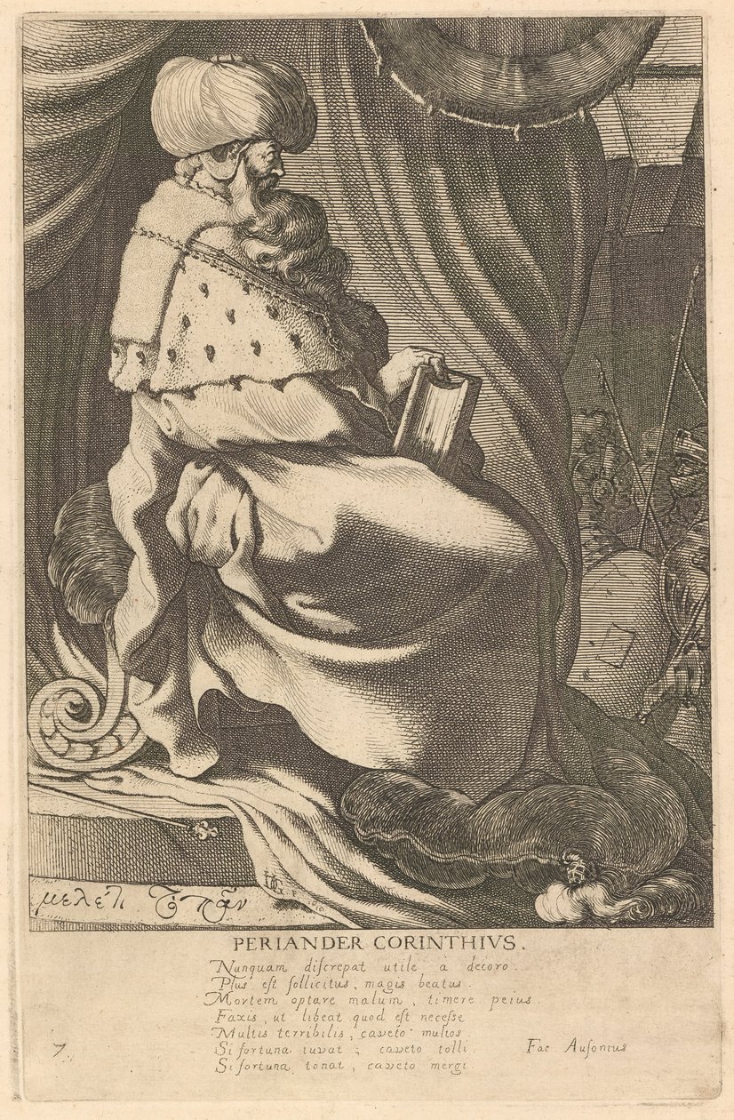 Periander Corinthius, #7 da série Os Sete Sábios da Grécia de Jacques de Gheyn III