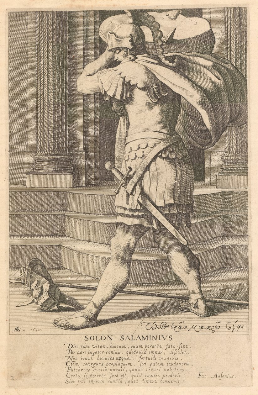 Solon Salaminius, #2 da série Os Sete Sábios da Grécia de Jacques de Gheyn III