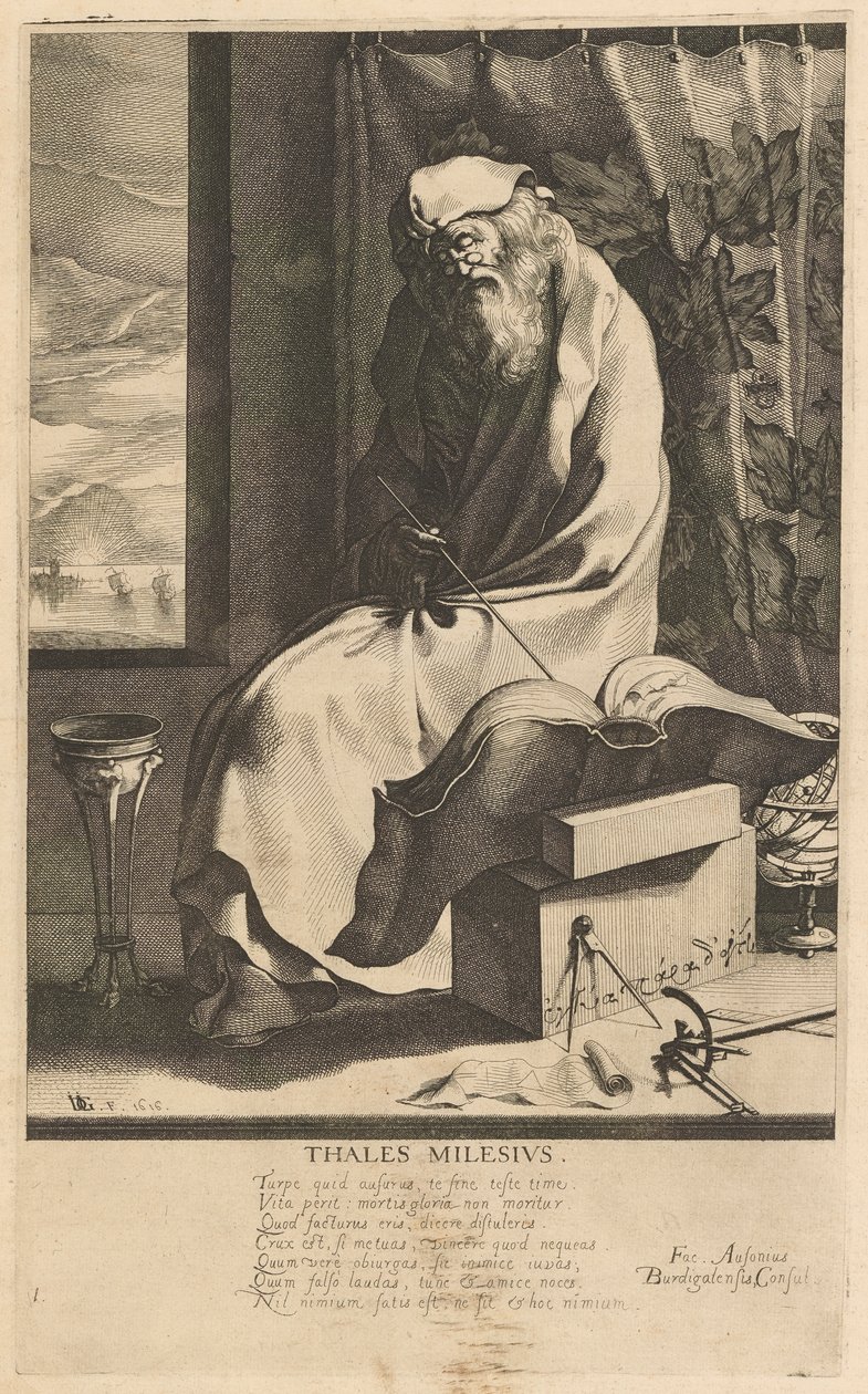 Thales Milesius, #1 da série The Seven Wise Men of Greece de Jacques de Gheyn III