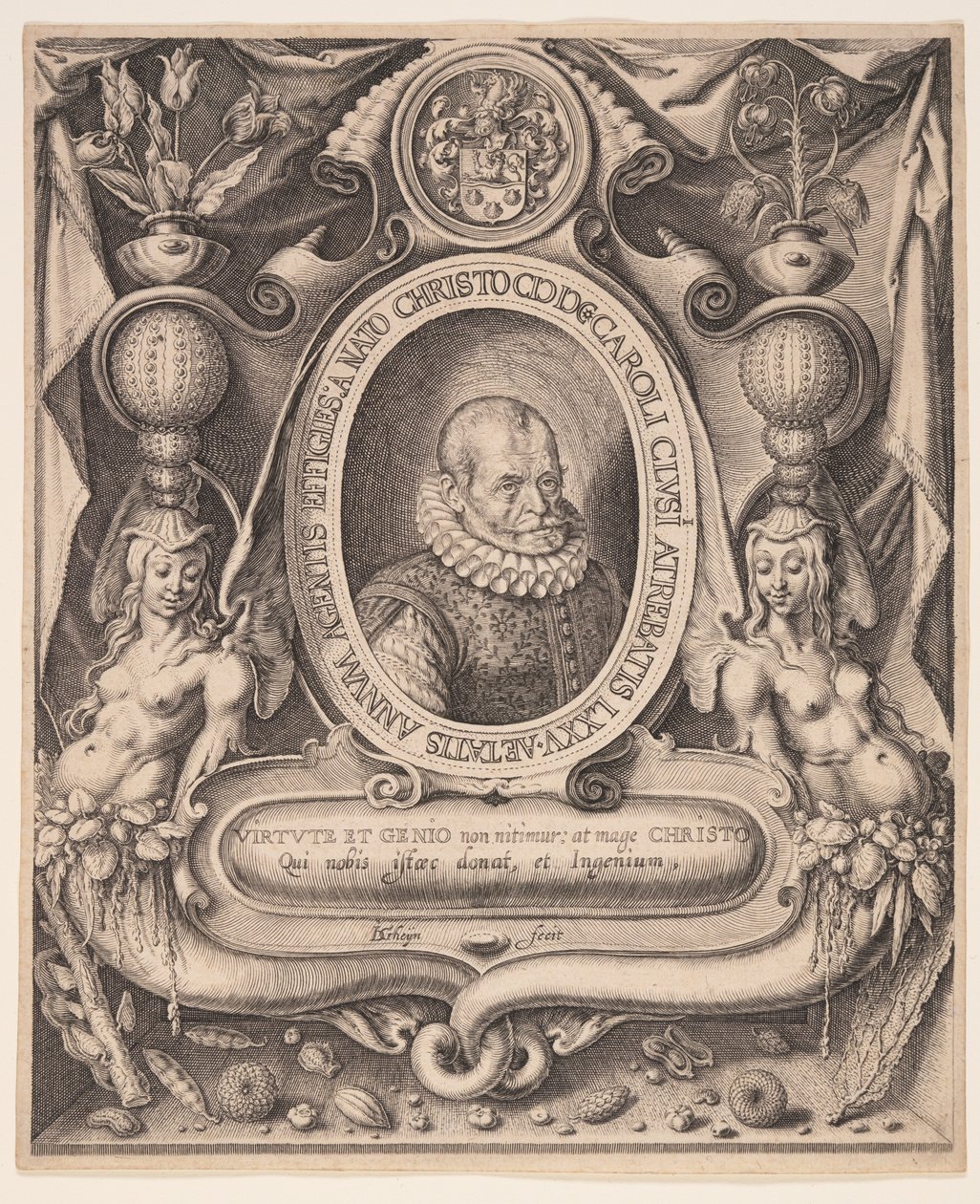 Carolus Clusius, médico e botânico de Jacques de Gheyn II