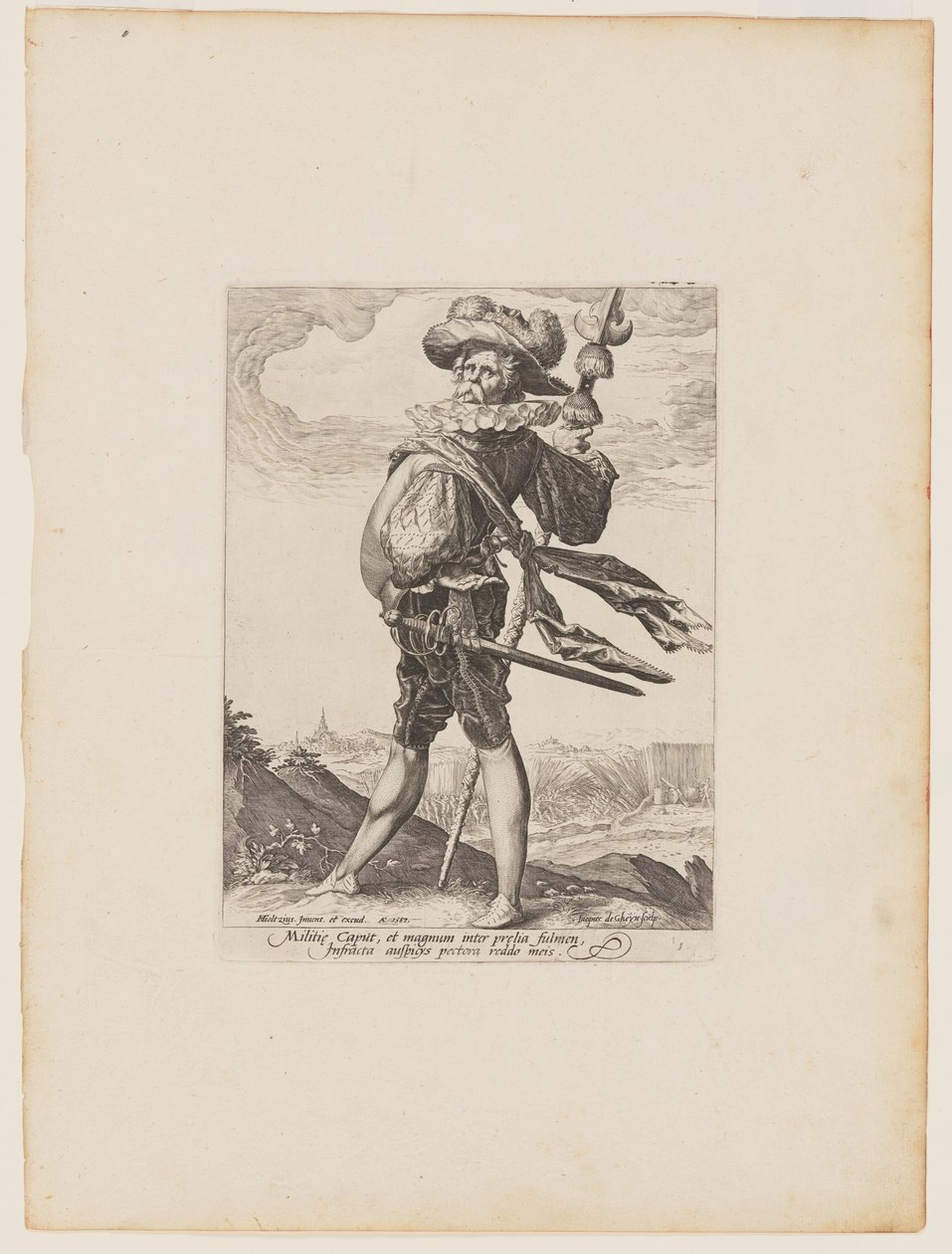 Coronel, dos Oficiais e Soldados da Guarda-costas do Imperador Rodolfo II de Jacques de Gheyn II