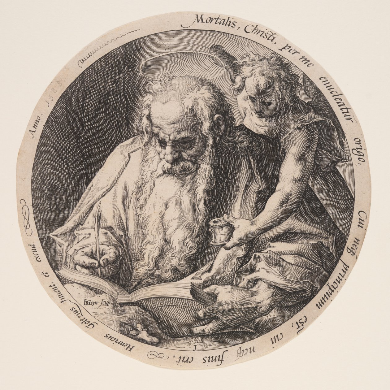 Mateus, de Os Evangelistas de Jacques de Gheyn II