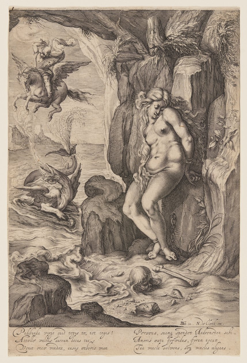 Perseu libertando Andrómeda de Jacques de Gheyn II