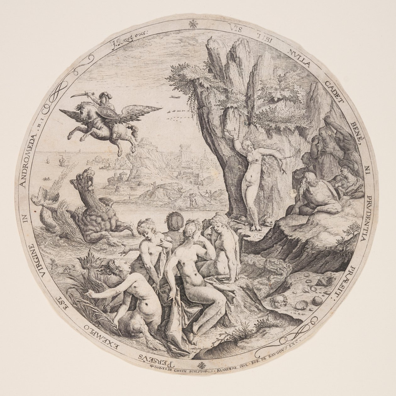 Perseu libertando Andrómeda de Jacques de Gheyn II