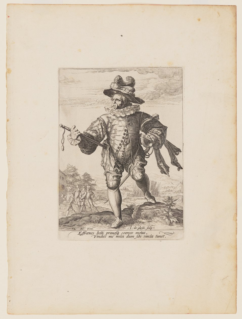 Provedor, dos Oficiais e Soldados da Guarda-costas do Imperador Rodolfo II de Jacques de Gheyn II