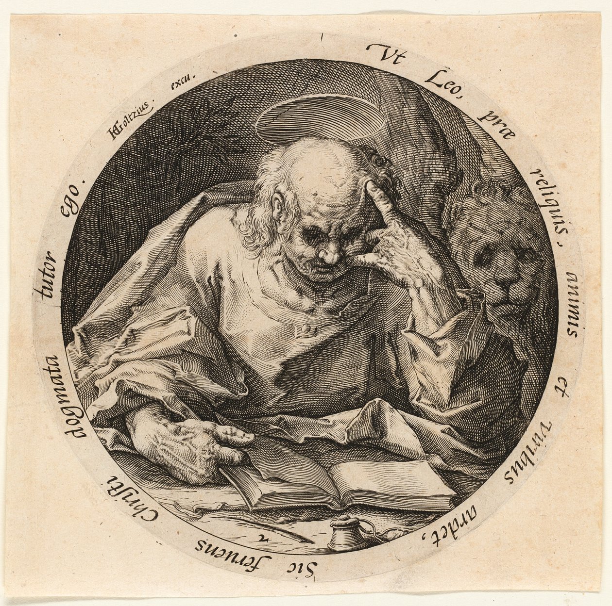 São Marcos, prato dois de Os Quatro Evangelistas de Jacques de Gheyn II