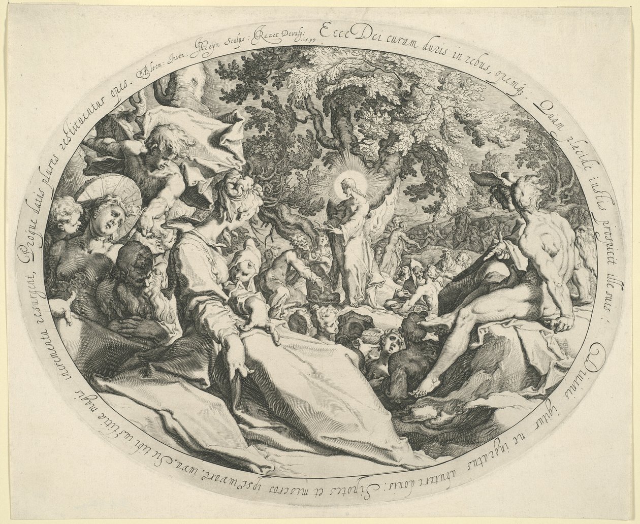 O milagre dos cinco pães de Jacques de Gheyn II