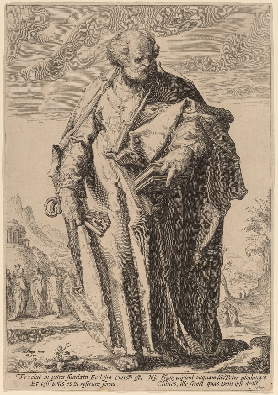 São Pedro de Jacques de Gheyn II, after Hendrik Goltzius