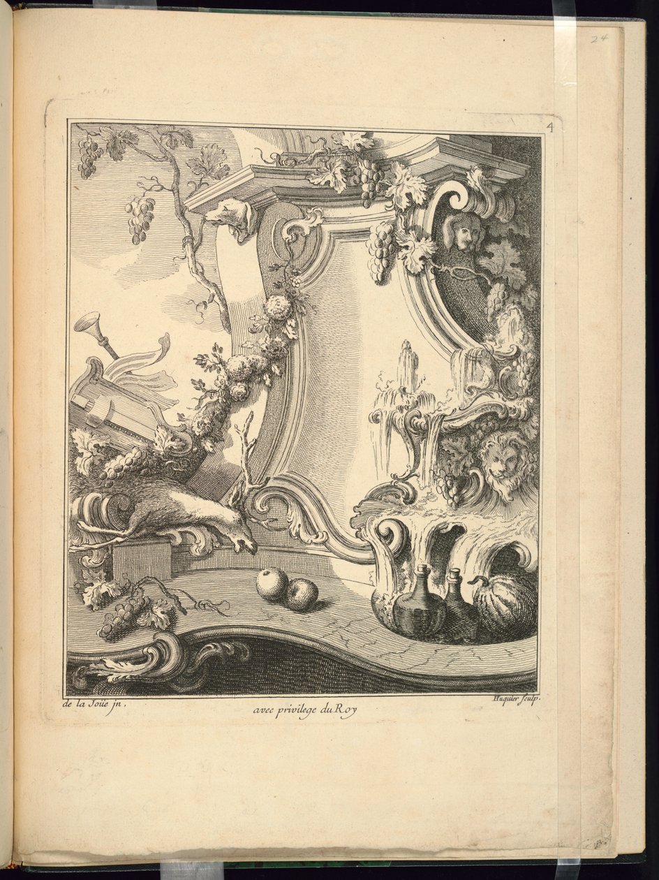 Design para uma cartela de Jacques de Lajoüe