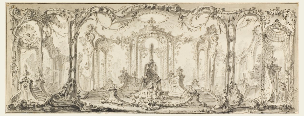 Projeto para uma decoração ornamental de Jacques de Lajoüe