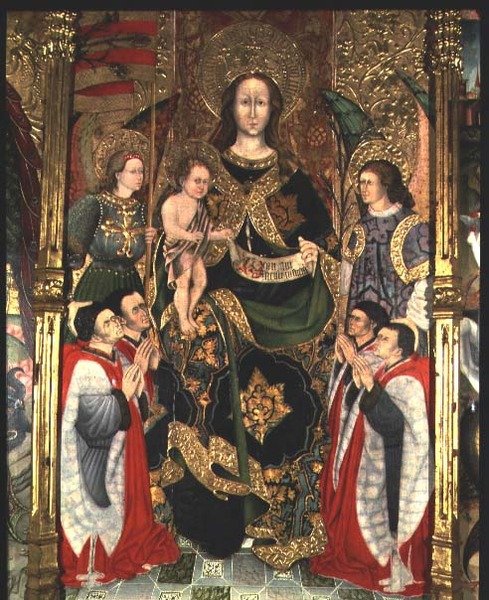 Madonna e Child, painel central do Altar da Paeria dedicado a São Miguel de Jaime Ferrer II