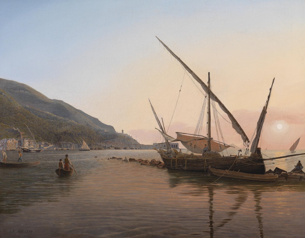 Jogo de Castellammare no Golfo de Nápoles de Jakob Alt