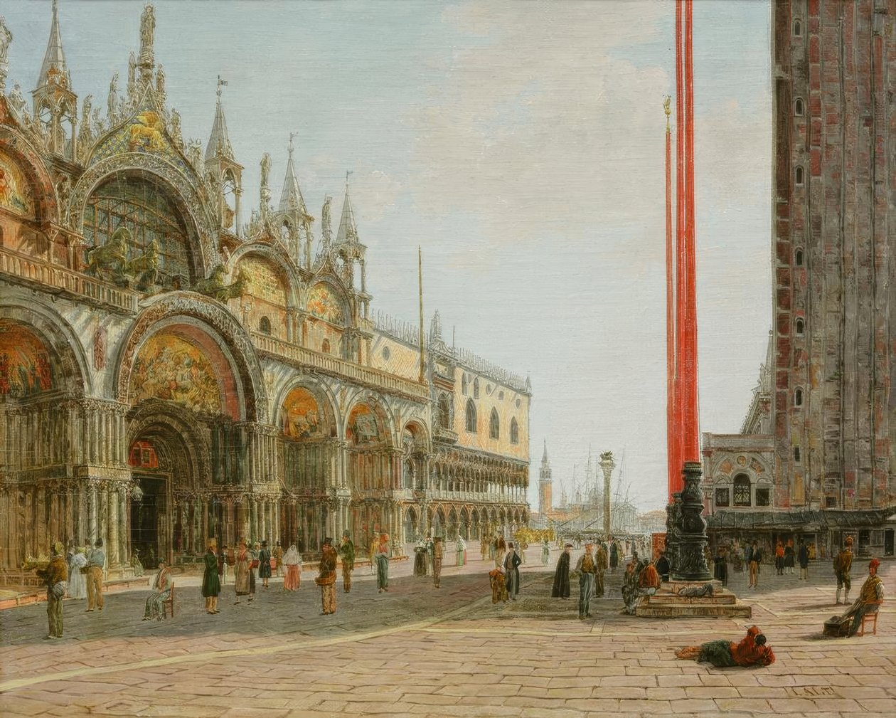 San Marco em Venedig de Jakob Alt