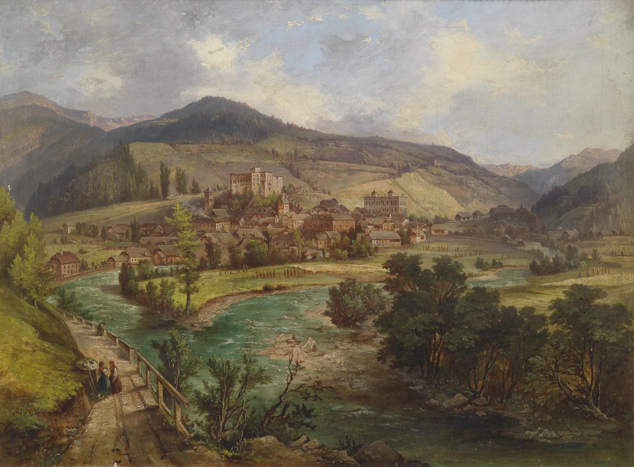 Vista de Gmünd na Caríntia de Jakob Canciani